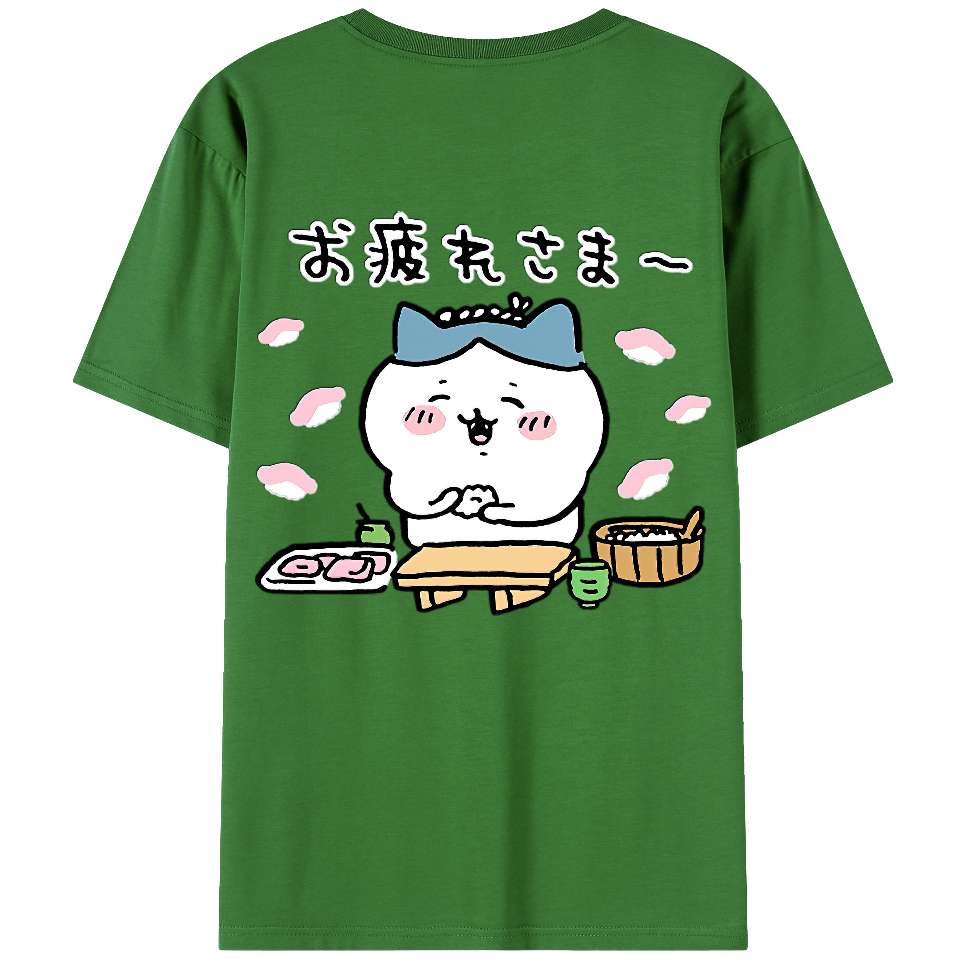 （画像用） ちいかわ ハチワレ Chii-kawa hachiware レディース半袖Tシャツ(バックプリント)